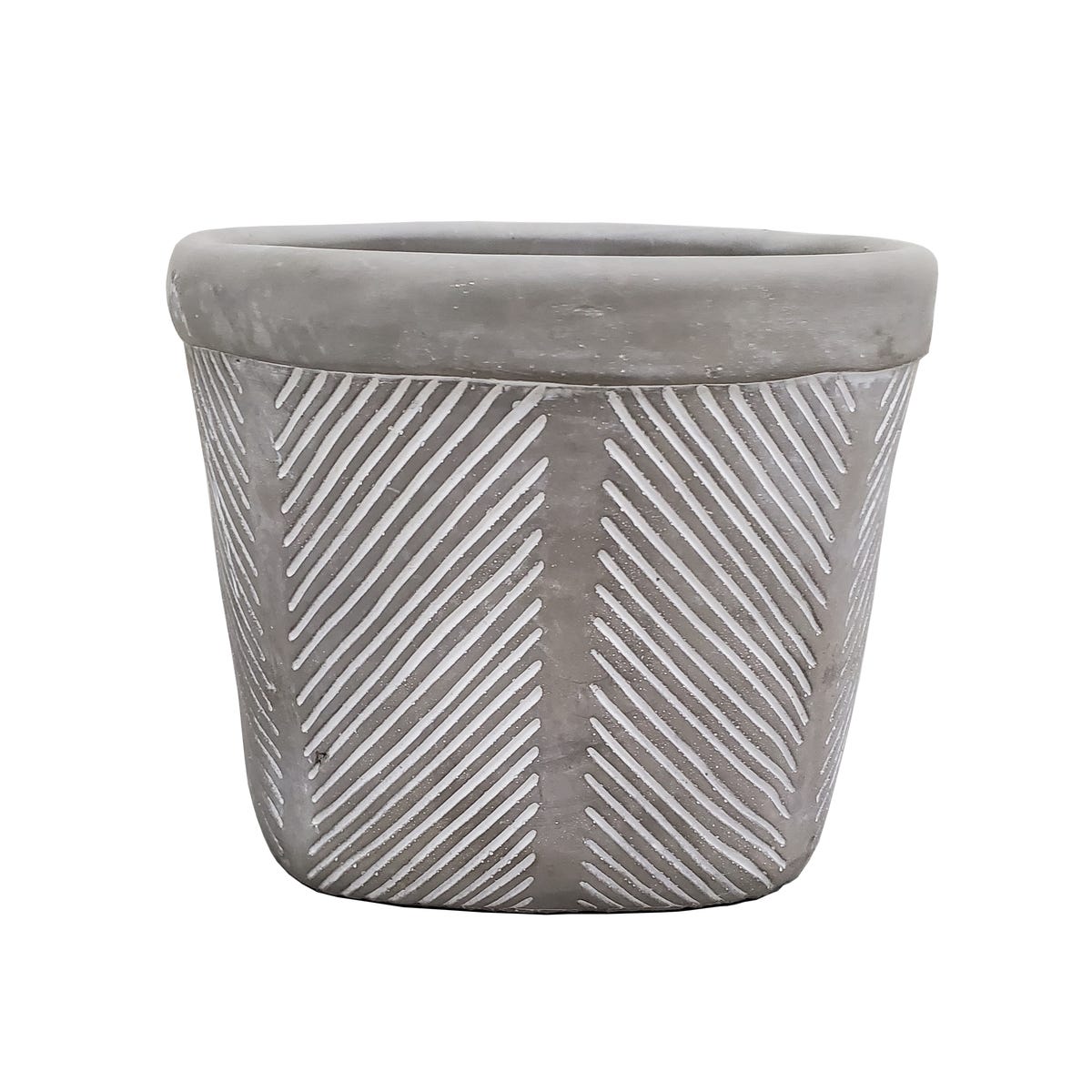 Splendid Osłonka doniczki cementowa 15.5cm szara