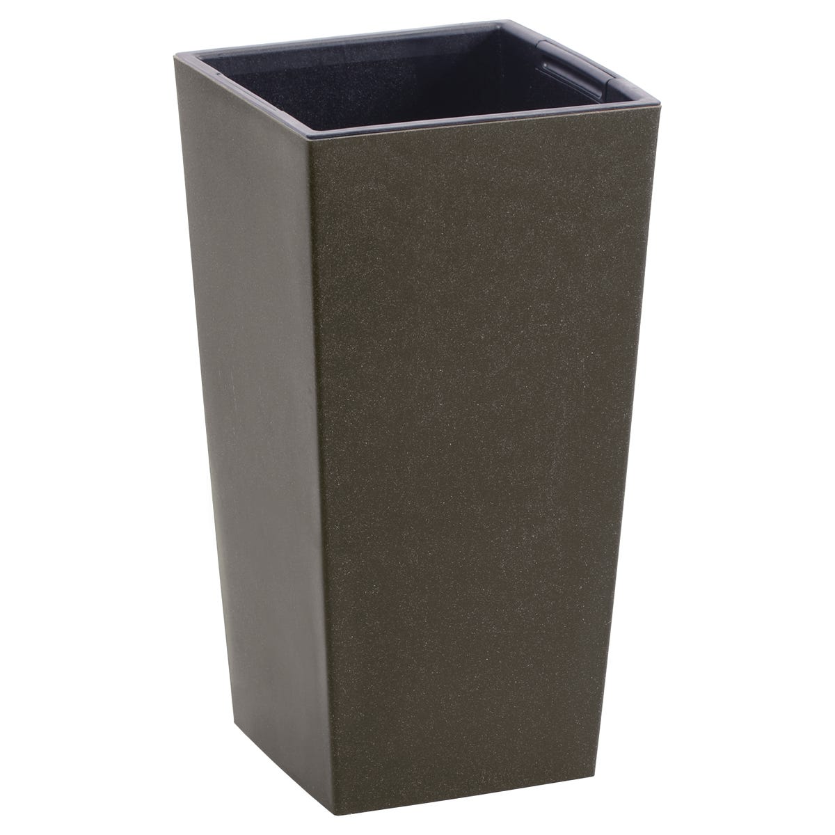 Donica wysoka Urbi 29.5x29.5cm plastikowa brązowa