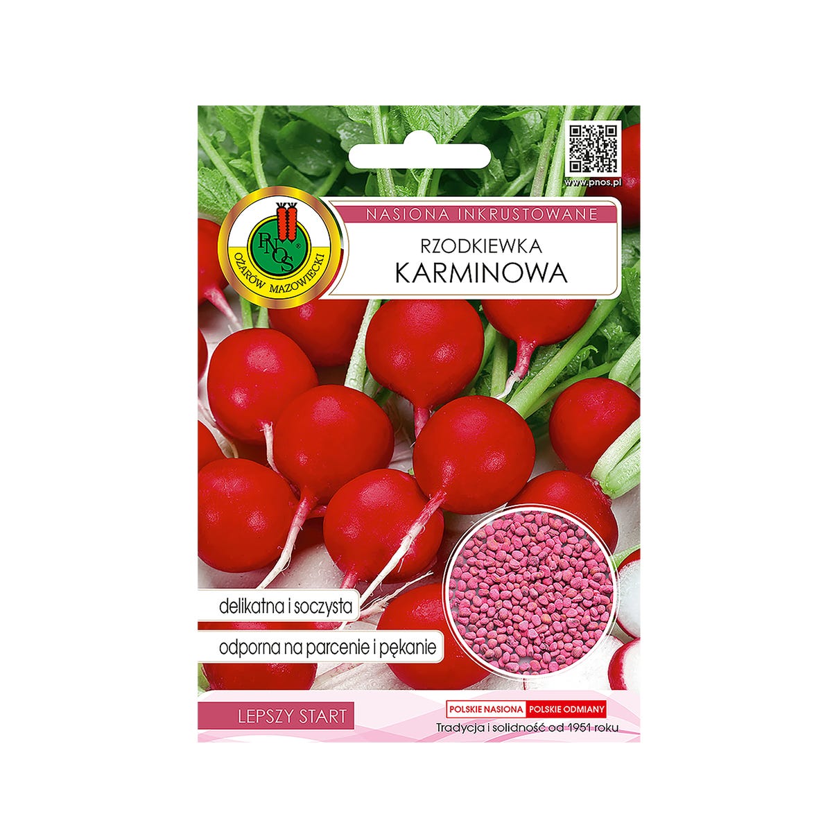 Rzodkiewka Karminowa 10g nasiona tradycyjne Pnos