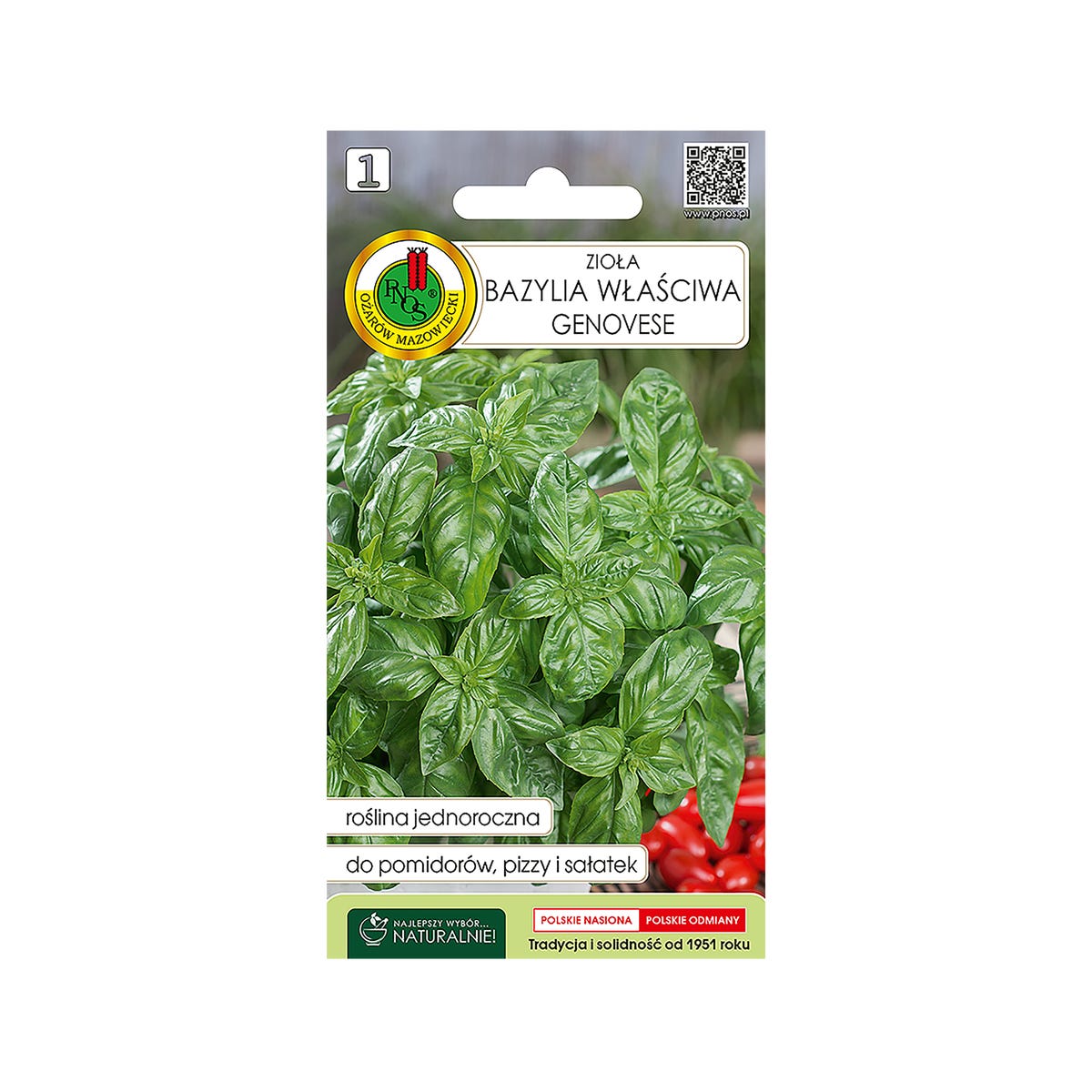 Bazylia właściwa nasiona tradycyjne Pnos