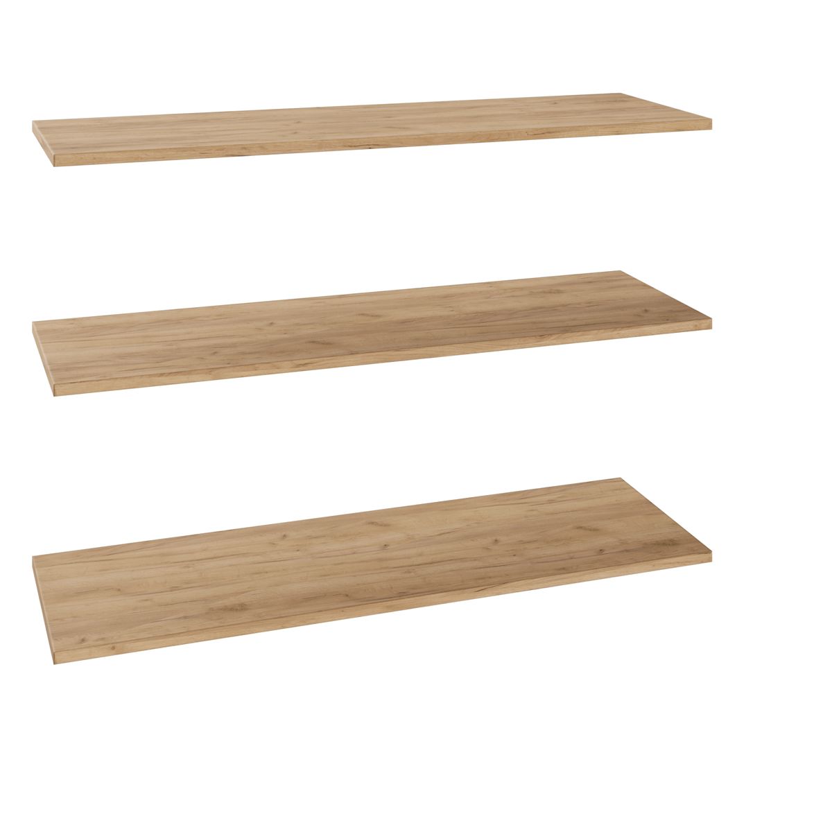 Półka prosta do korpusu 100 cm głębokość 35.6 cm dąb craft 3 szt.