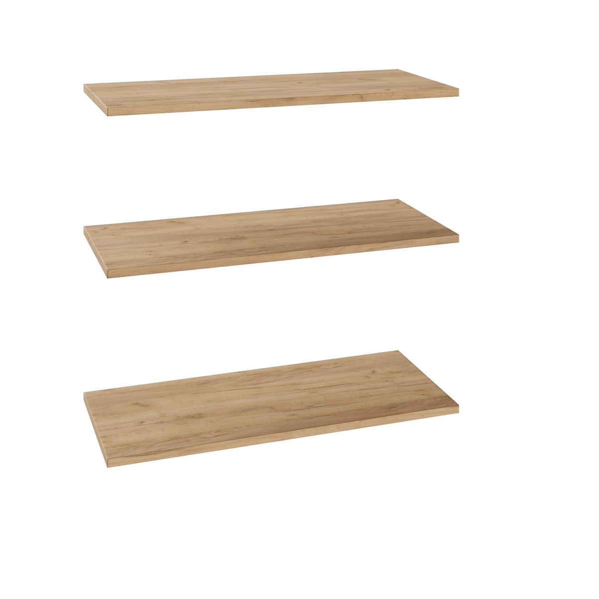 Półka prosta do korpusu 75.2 cm głębokość 35.6 cm dąb craft 3 szt.