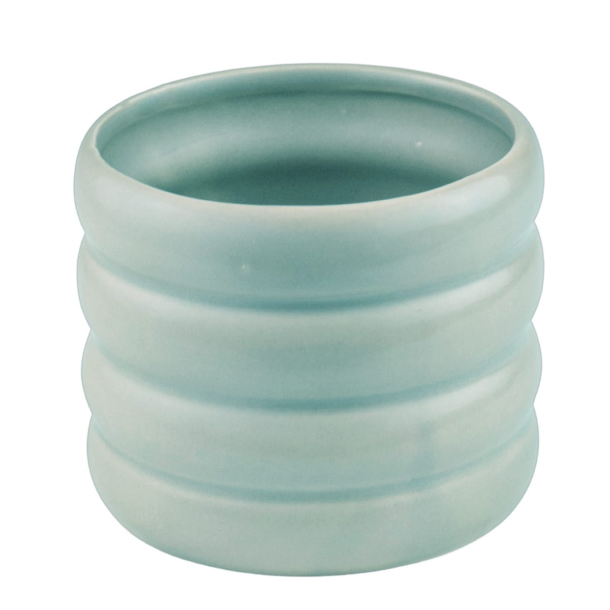 Osłonka doniczki ceramiczna Globo 13.5cm zielona