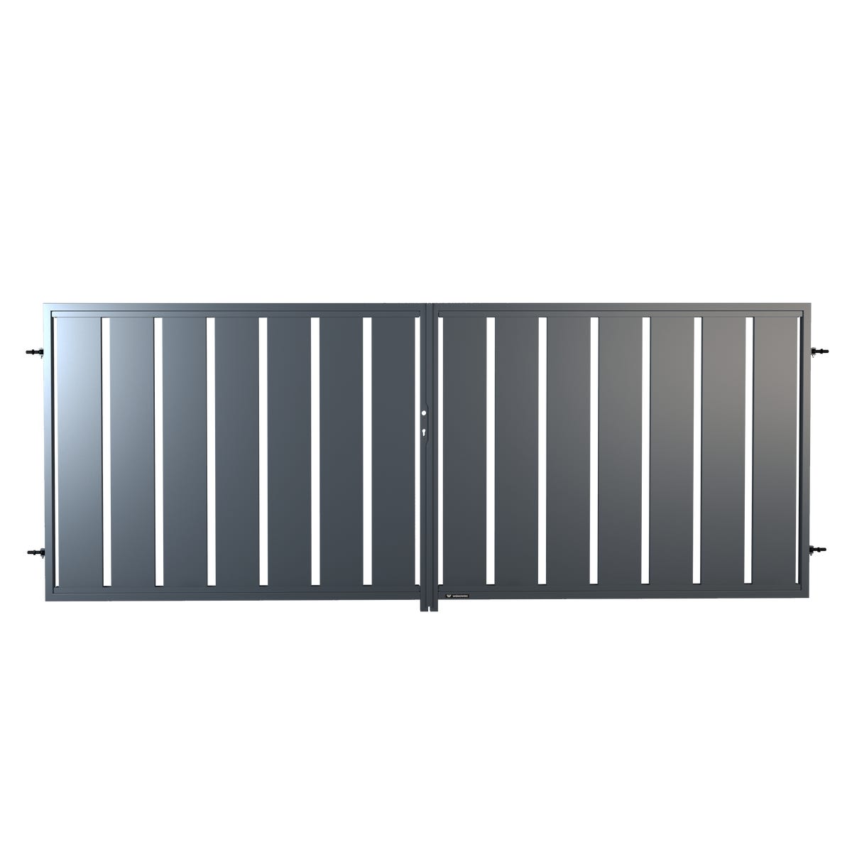 Brama dwuskrzydłowa Verti 4x1,5 m Wiśniowski antracyt