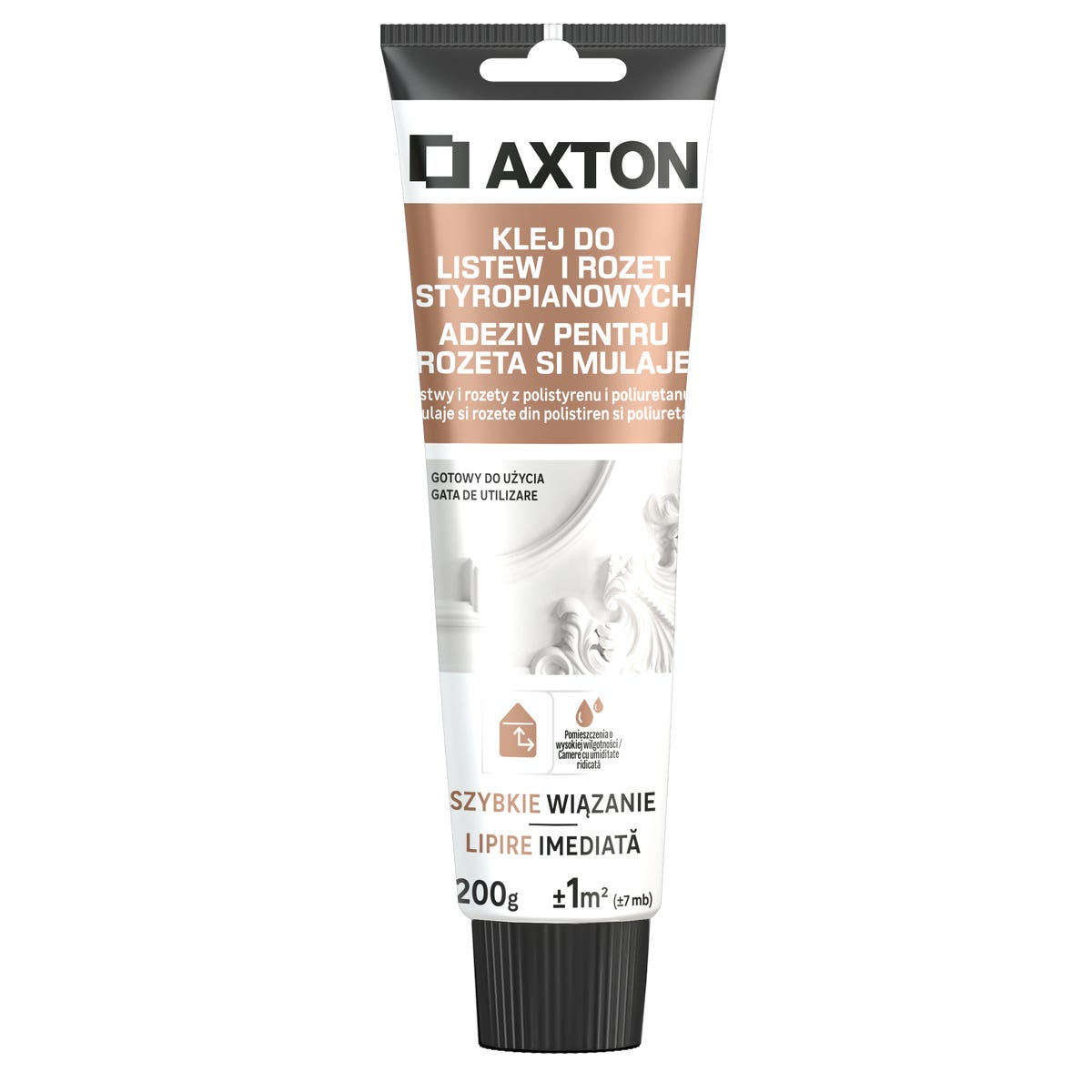 Klej montażowy do listew i rozet styropianowych Axton