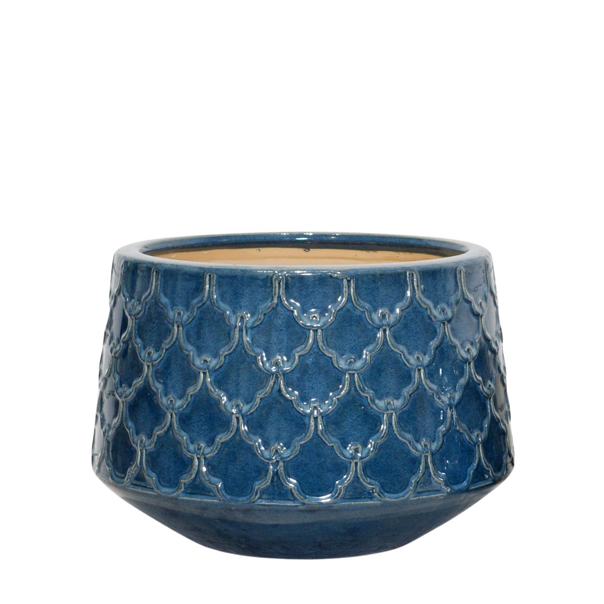 DIRECT HOME AND GARDEN Osłonka ceramiczna Hoja śr.17 cm granatowa