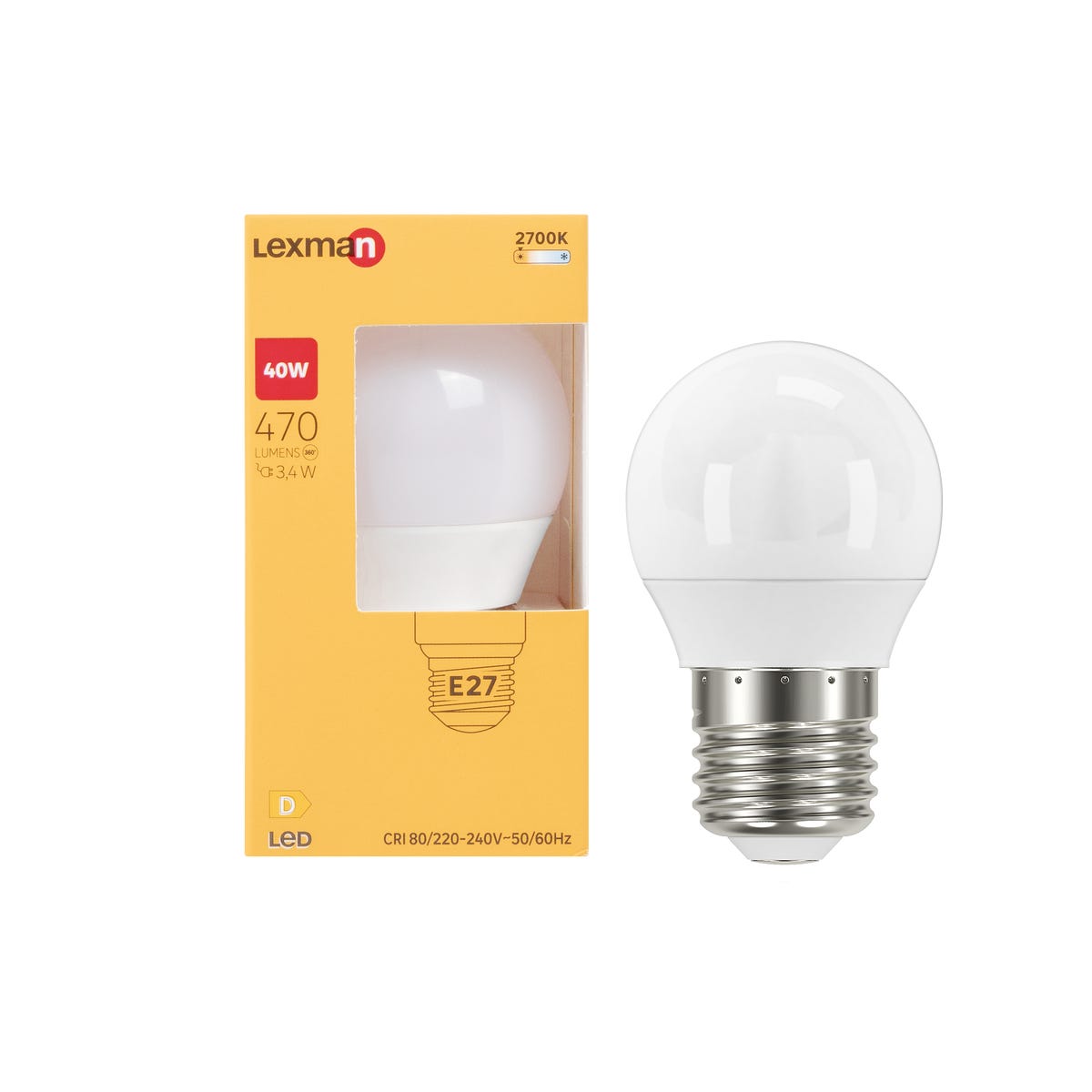Żarówka LED E27 3,4 W 470 lm Ciepła biel Lexman