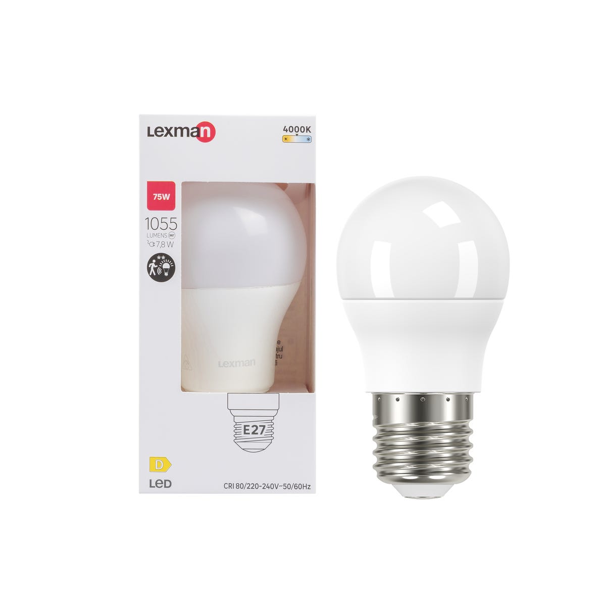 Żarówka LED E27 7,8 W 1055 lm Neutralna biel Lexman