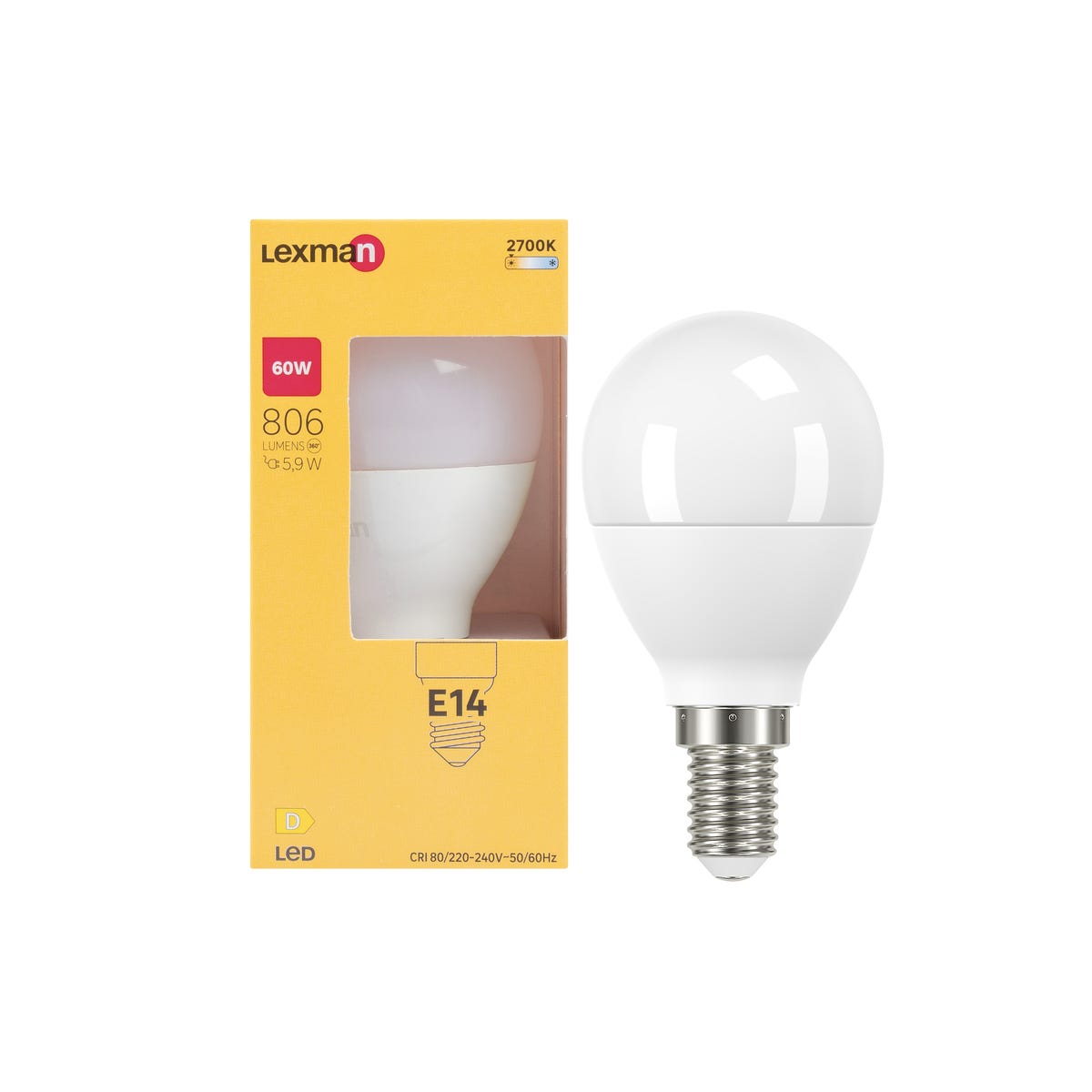 Żarówka LED E14 5,9 W 806 lm Ciepła biel Lexman