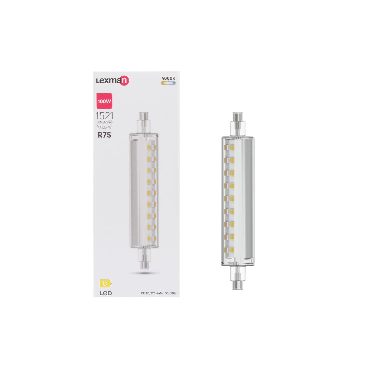 Żarówka LED R7S 10,7 W 1521 lm Neutralna biel Lexman