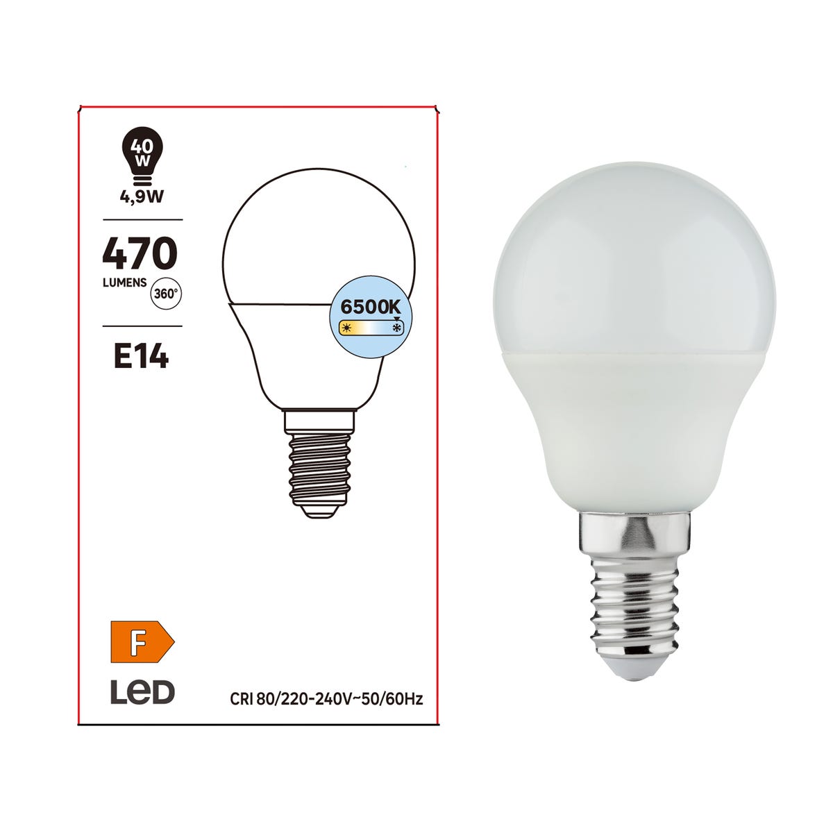 Żarówka LED E14 4,9 W 470 lm Zimna biel Lexman