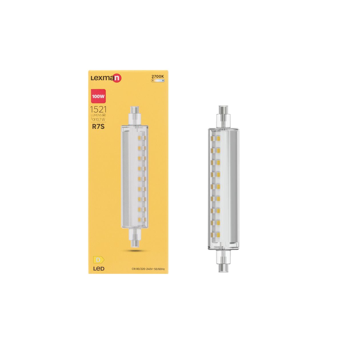 Żarówka LED R7S 10,7 W 1521 lm Ciepła biel Lexman