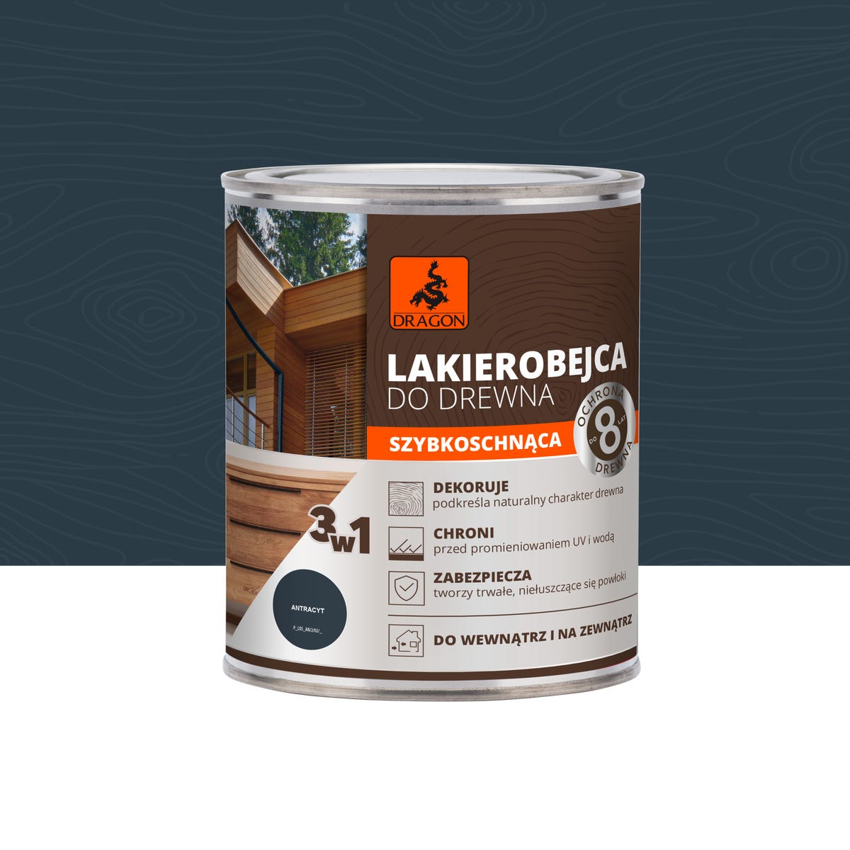 Dragon Lakierobejca 700 ml antracytowy