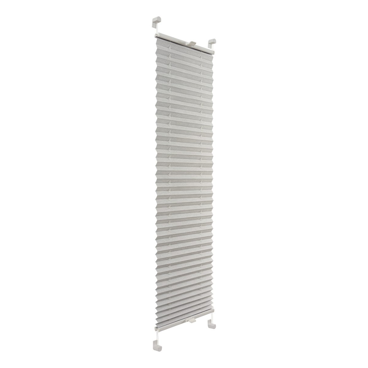 Roleta plisowana Drewnopodobna Srebro 50 x 120 cm