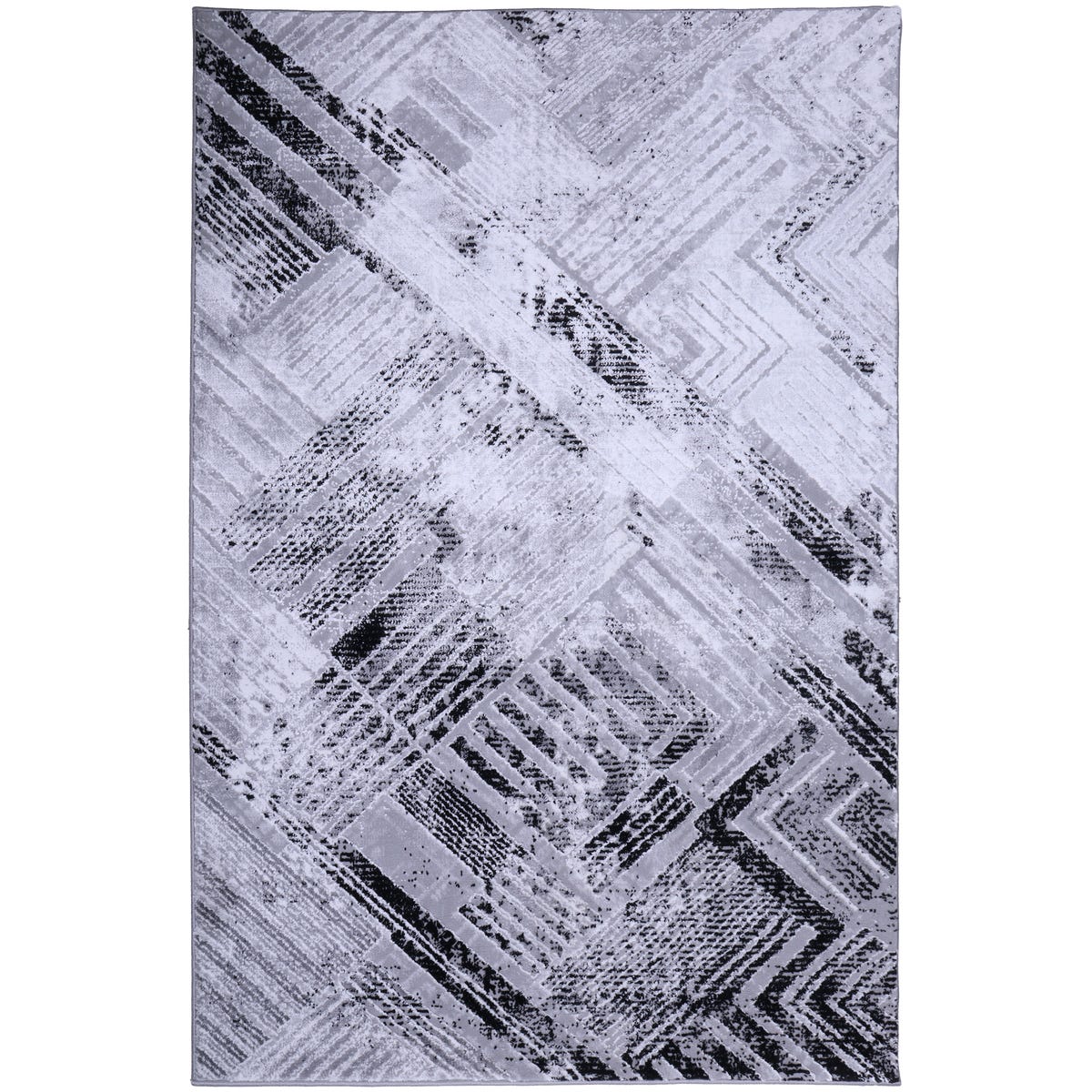 Dywan Pacyfik szaro-czarny 80 x 150 cm