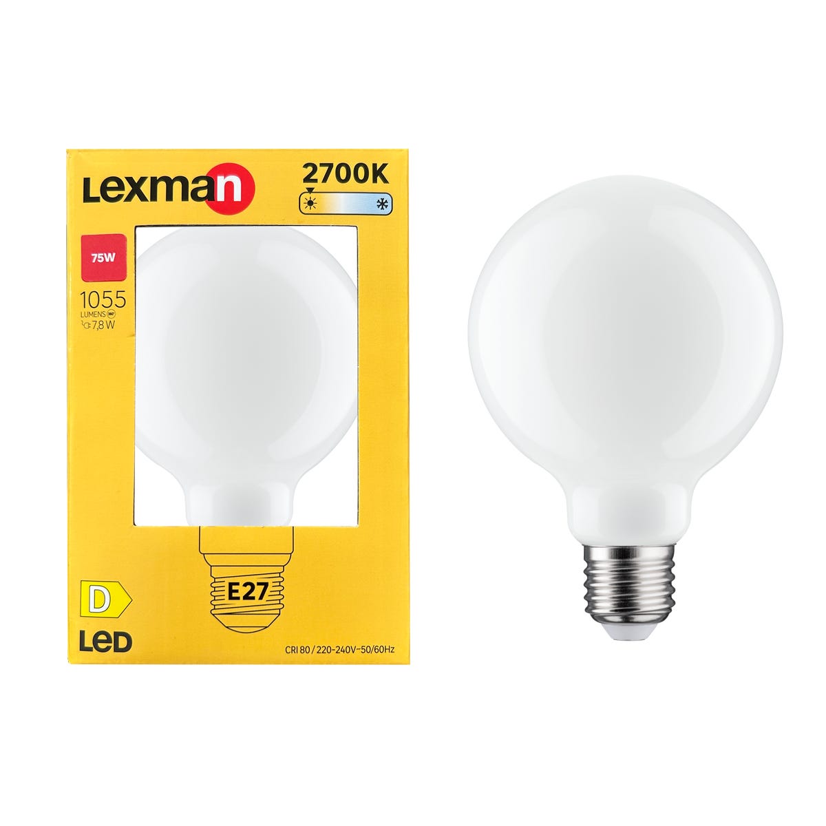 Żarówka LED E27 7,8 W 1055 lm Ciepła biel Lexman