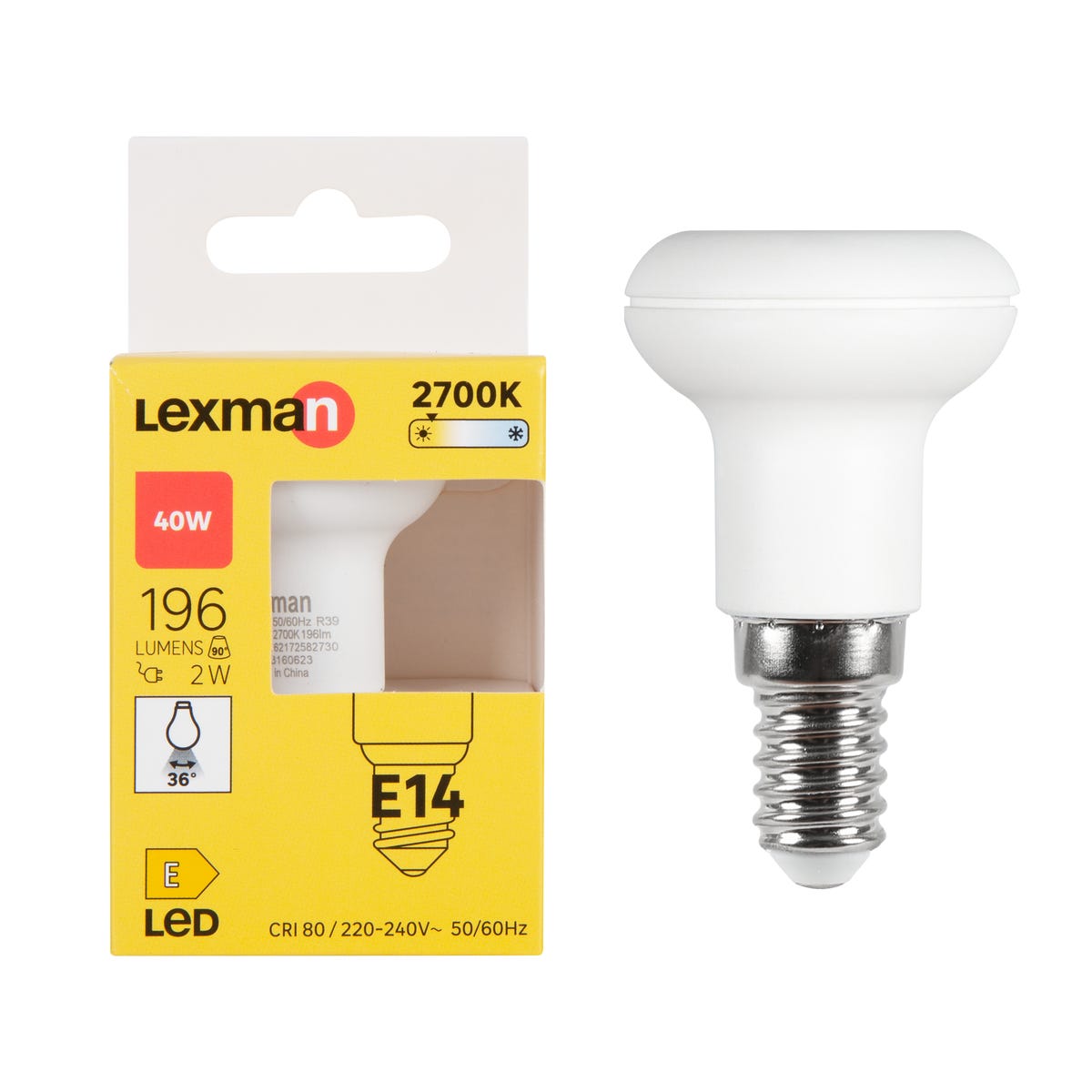 Żarówka LED E14 2 W 196 lm Ciepła biel Lexman
