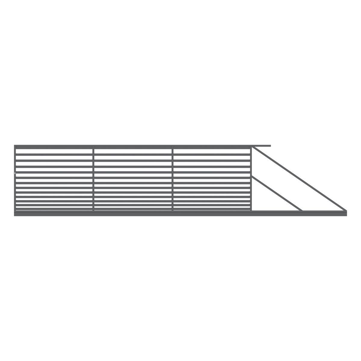 Brama przesuwna Bali II 5x1,5 m prawa automat Polbram