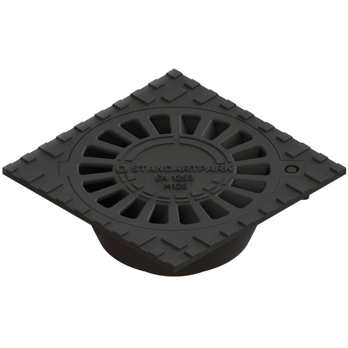 Odpływ punktowy wpust żeliwny podłogowy 250x250 mm Standartpark