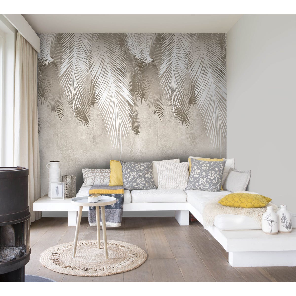 Tapeta panoramiczna Palm Leaves 159 x 280 cm