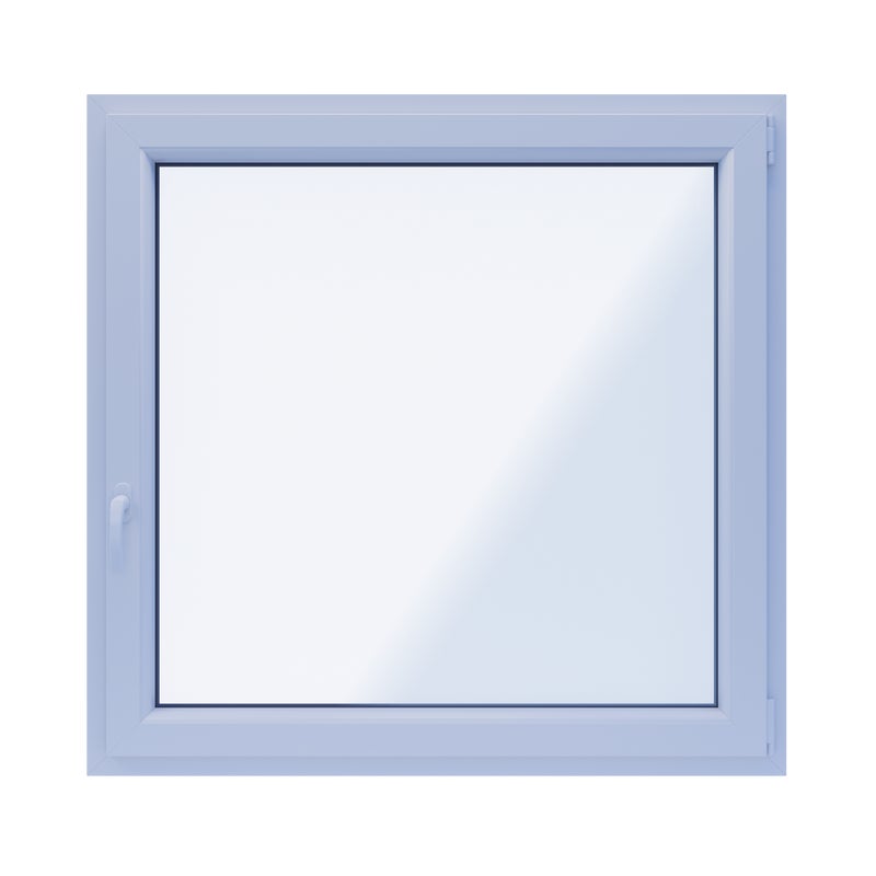 Okno PCV 2-szybowe fasadowe O16 białe 1165x1135 mm otwierane do wewnątrz prawe Witraż