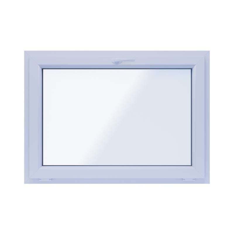 Okno PCV 2-szybowe fasadowe O6 białe 1165x835 mm uchylne do wewnątrz Witraż
