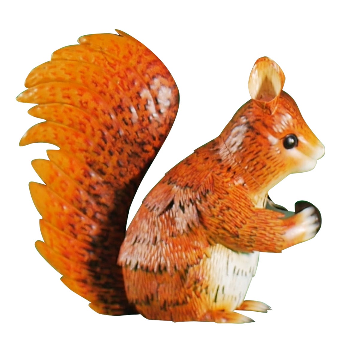 Dekoracja ogrodowa wiewiórka 28x10x24 cm metalowa Nortene