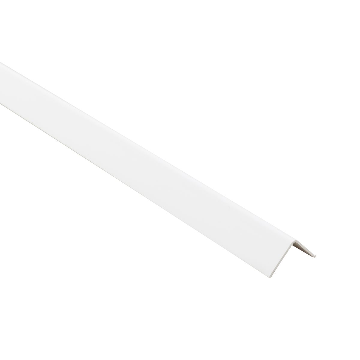 Standers Kątownik przyklejany PCV 2.6m 20x20x1 mm matowy biały 2