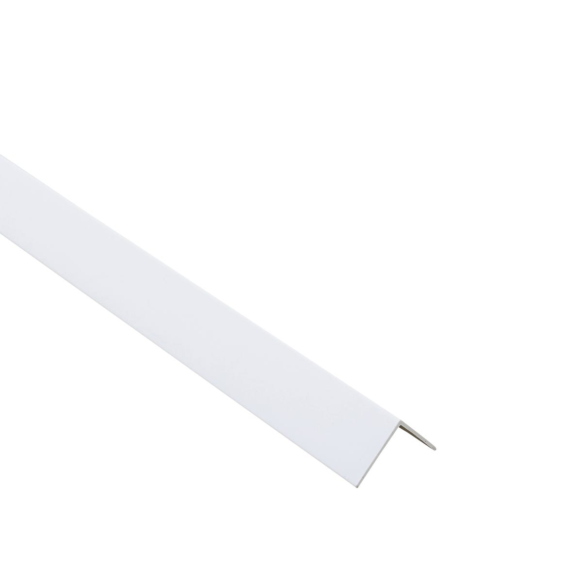 Standers Kątownik przyklejany PCV 2.6m 20x20x1 mm matowy biały