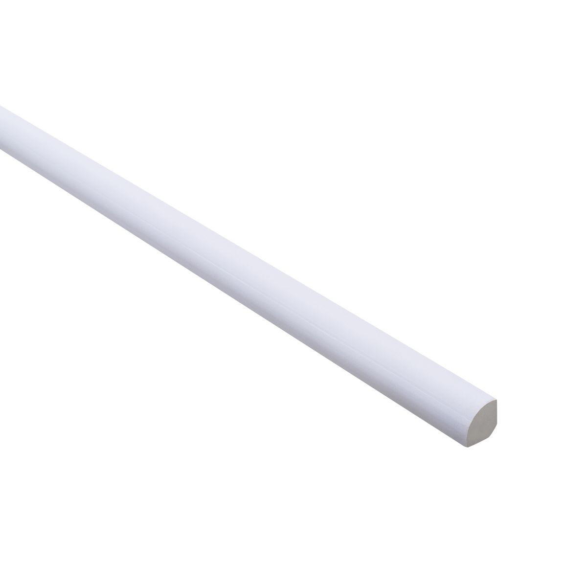 Standers Profil ćwierćwałek pvc 2.6m 14x14 mm matowy biały