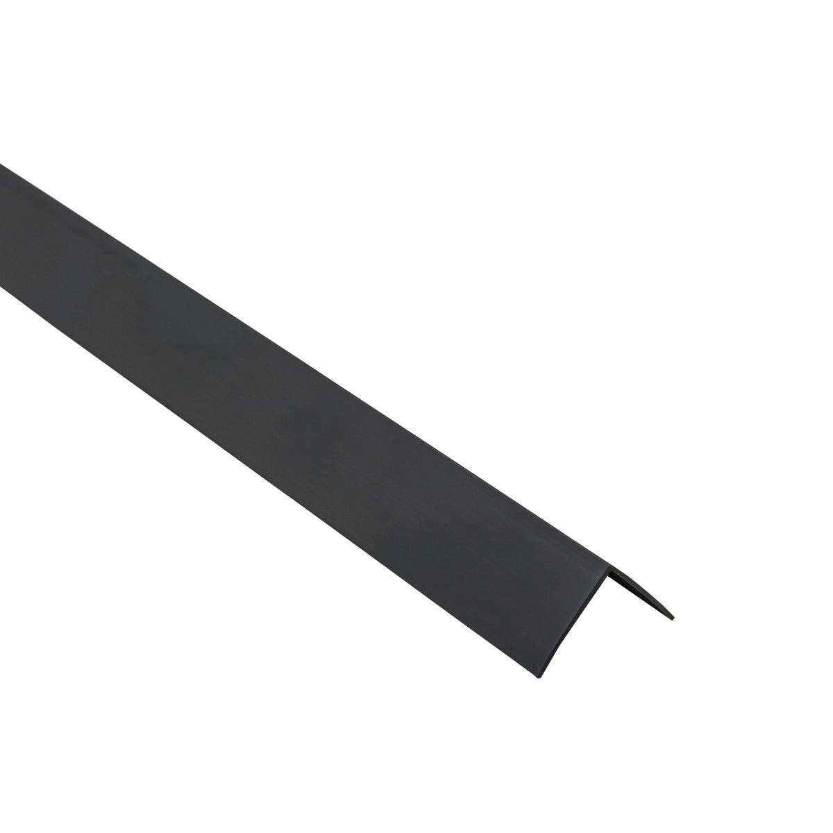 Standers Kątownik pvc 2.6m 20x20x1 mm matowy czarny