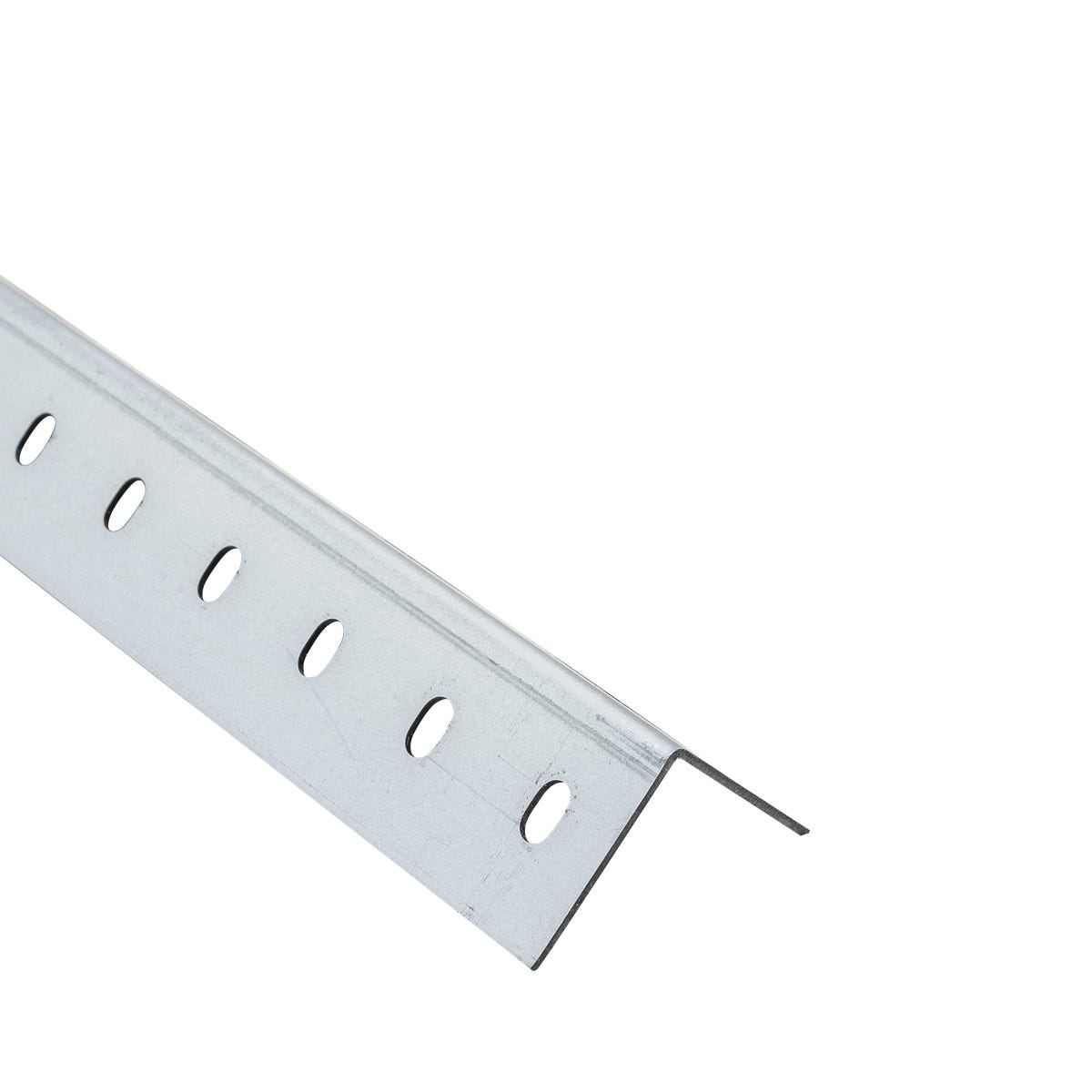 Standers Kątownik stalowy 1m 35x35x1.5 mm dziurkowany srebrny