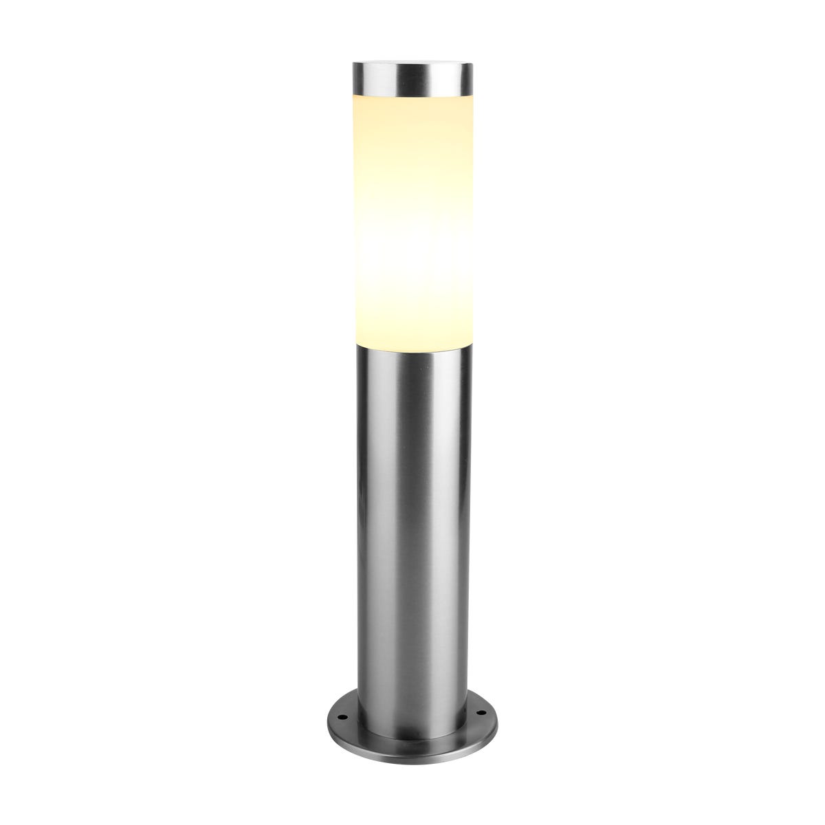 Inspire Lampa ogrodowa słupek Bergen srebrny E27 45 cm IP44 LED