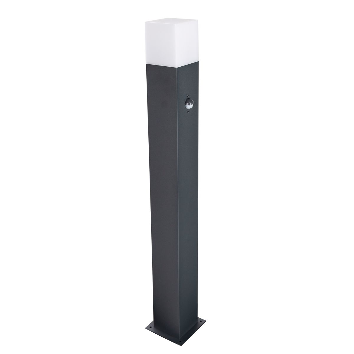 Inspire Lampa ogrodowa słupek Cies czarny E27 z czujnikiem IP44