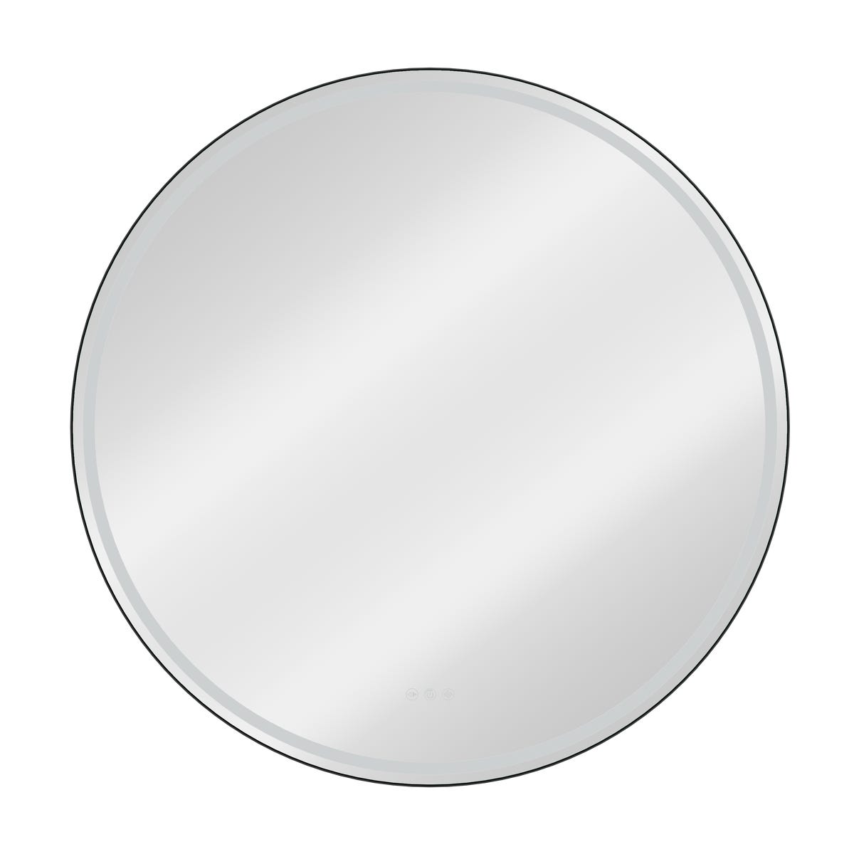 Lustro z wbudowanym oświetleniem 100 cm czarne Sensea