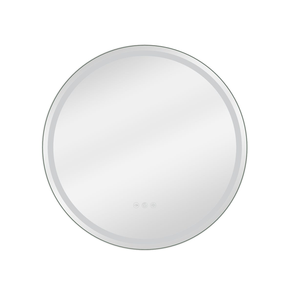 Lustro z wbudowanym oświetleniem 60 cm chrom Sensea