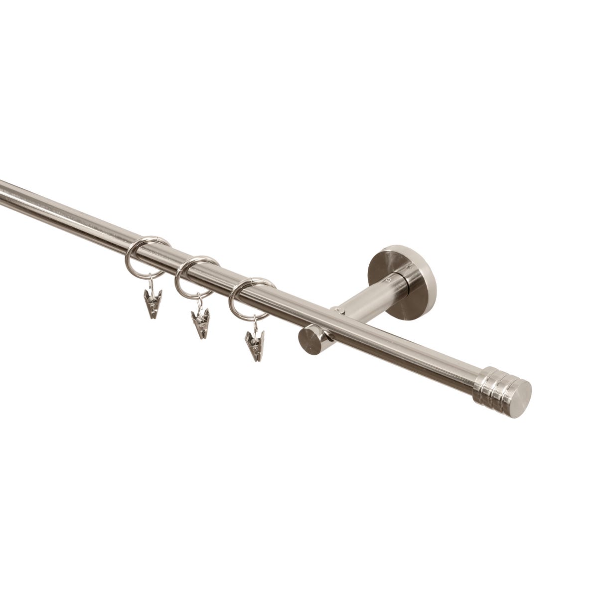 Karnisz Cylinderek 160 cm pojedynczy nikiel 16 mm Inspire