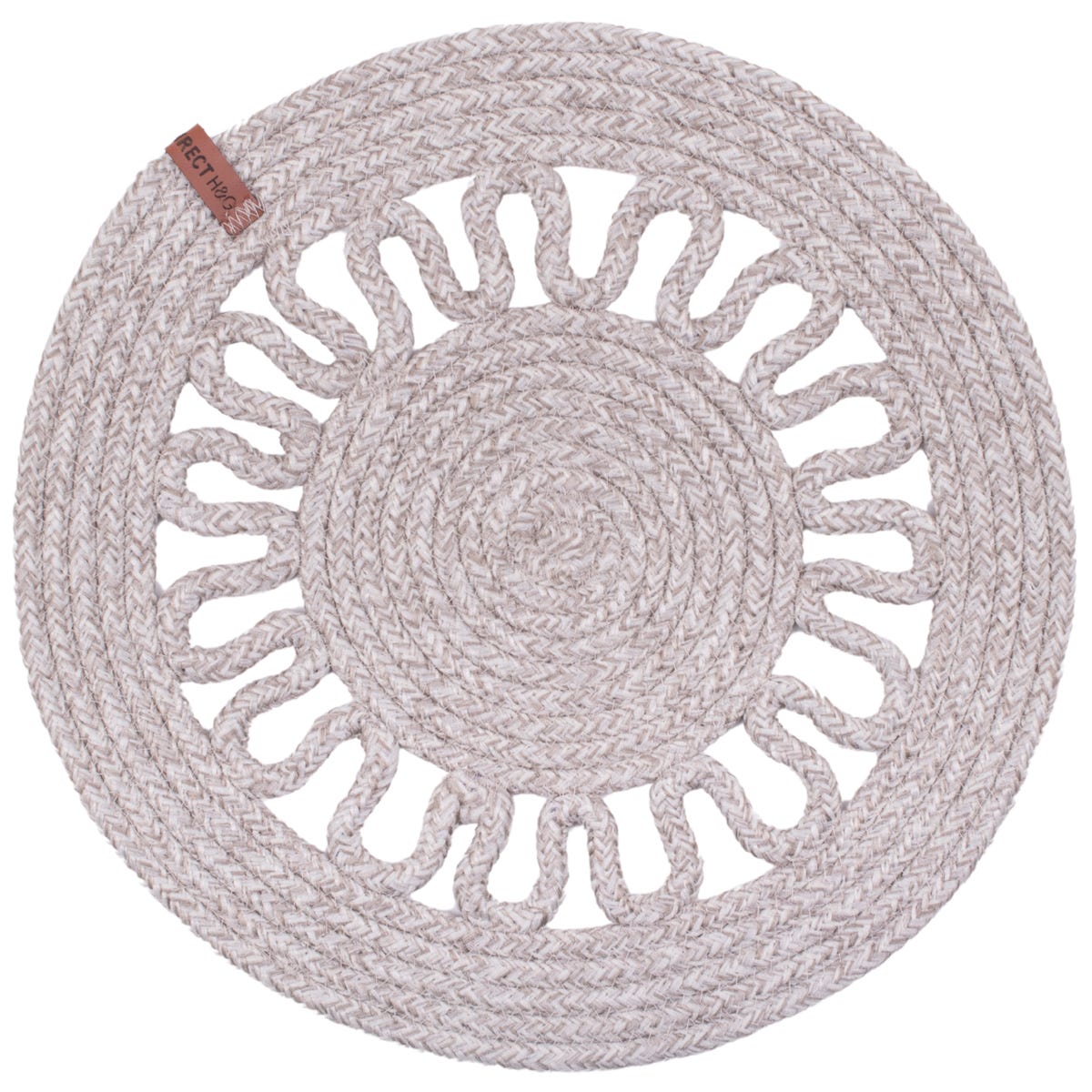 Podkładka na stół Boho szara śr. 35 cm