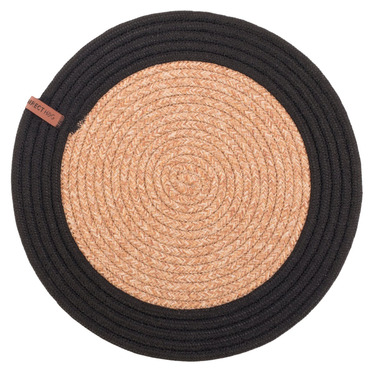 Podkładka na stół Leila brązowo-czarna śr. 35 cm