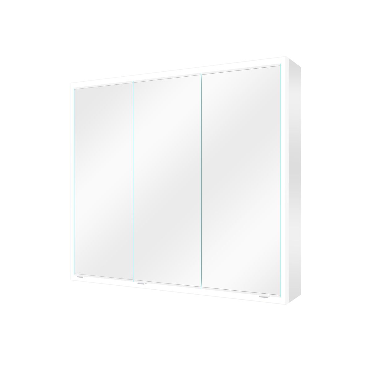 Szafka łazienkowa z lustrem i oświetleniem Remix 90 x 80 cm Sensea