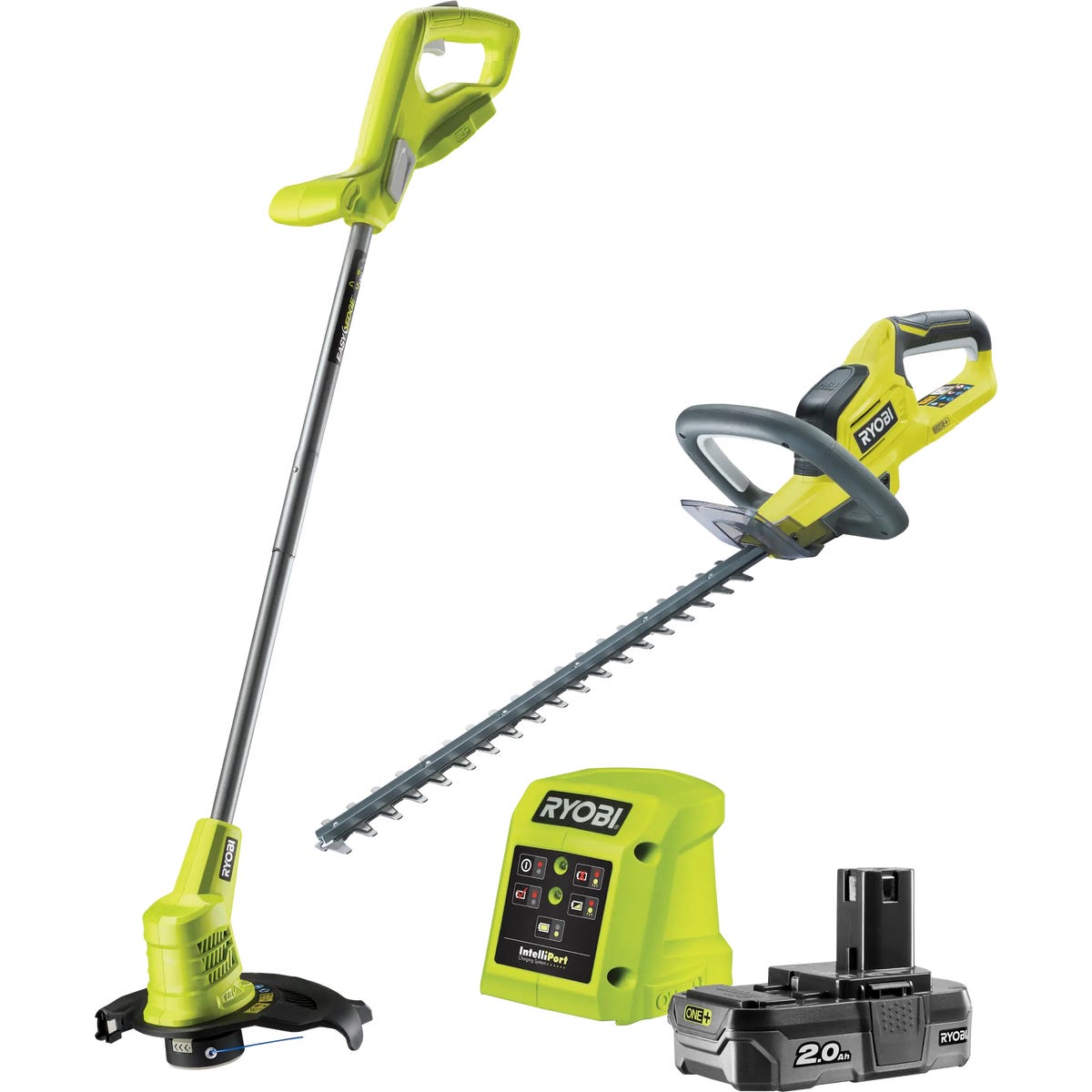 Podkaszarka akumulatorowa + nożyce zestaw Ryobi 18V 2Ah