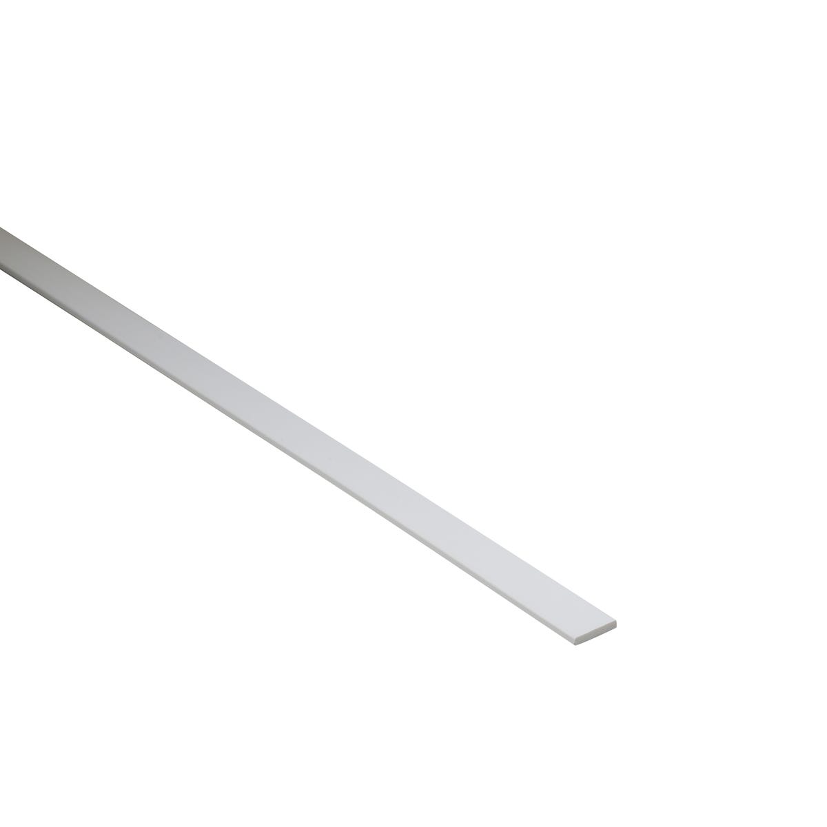 Standers Profil płaski pvc 1m 10x2 mm matowy biały