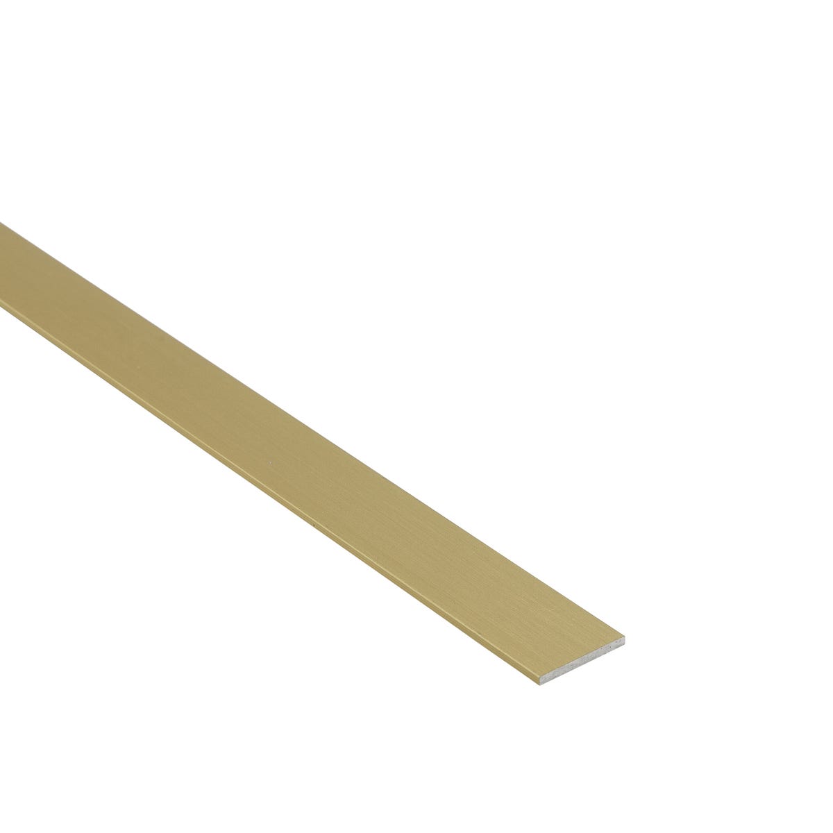 Standers Profil płaski aluminiowy 1m 20x2 mm mosiądz