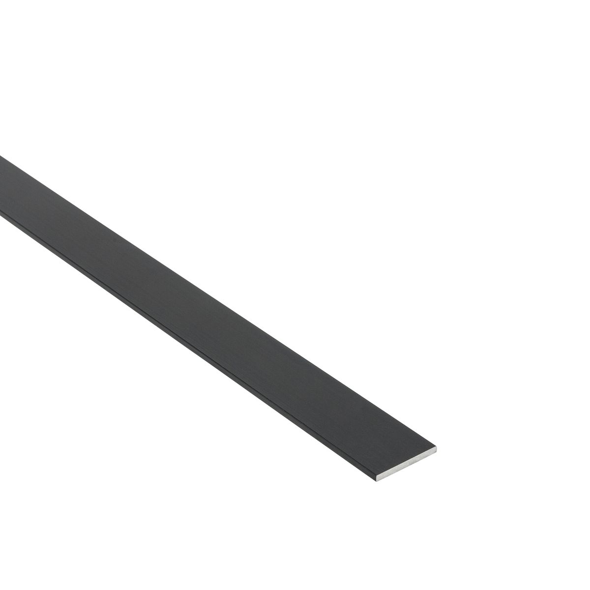 Standers Profil płaski aluminiowy 1m 20x2 mm czarny