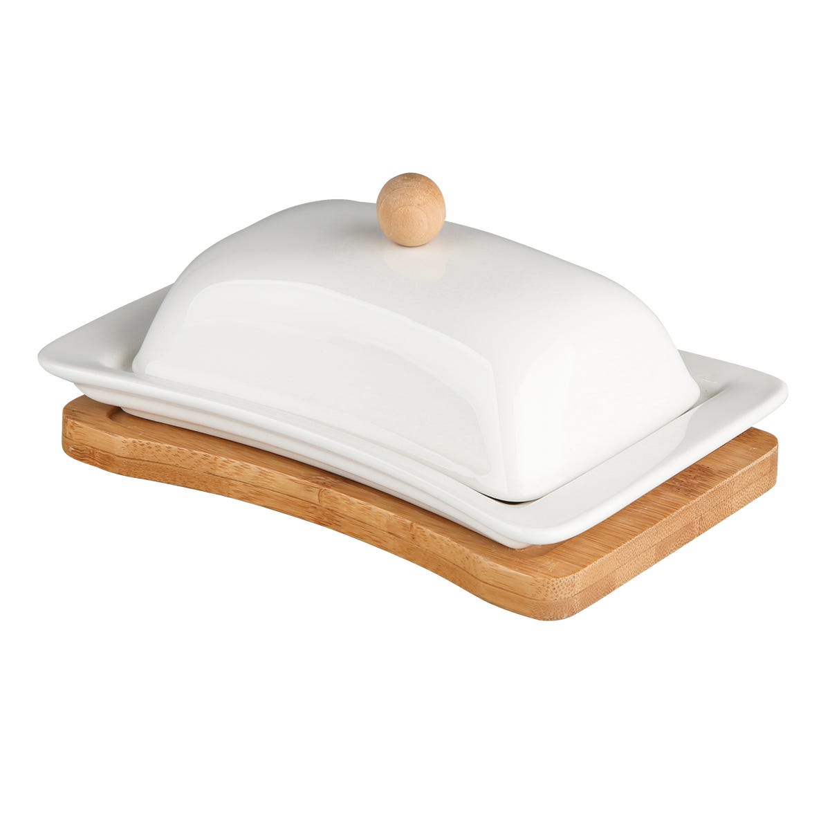 Maselnica porcelanowa na bambusowej podstawie Altom Design