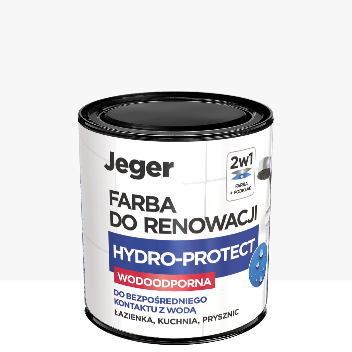 Farba specjalistyczna Jeger Reno Hydro Biały 0.5 l