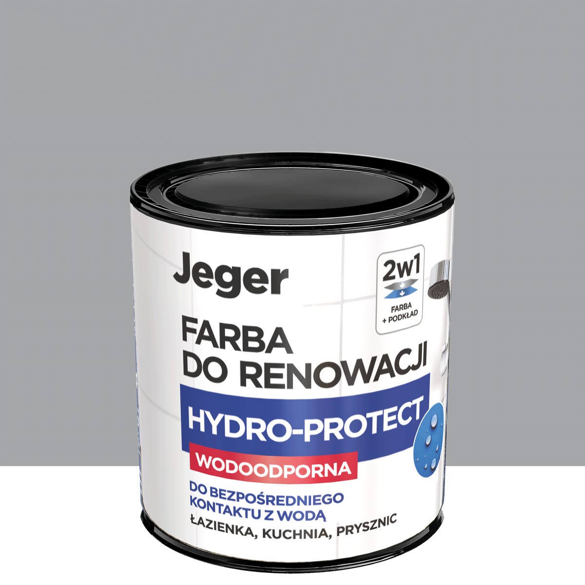 Farba specjalistyczna Jeger Reno Hydro Stalowy 0.5 l