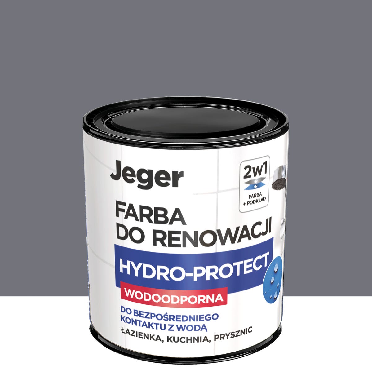 Farba specjalistyczna Jeger Reno Hydro Grafit 0.5 l