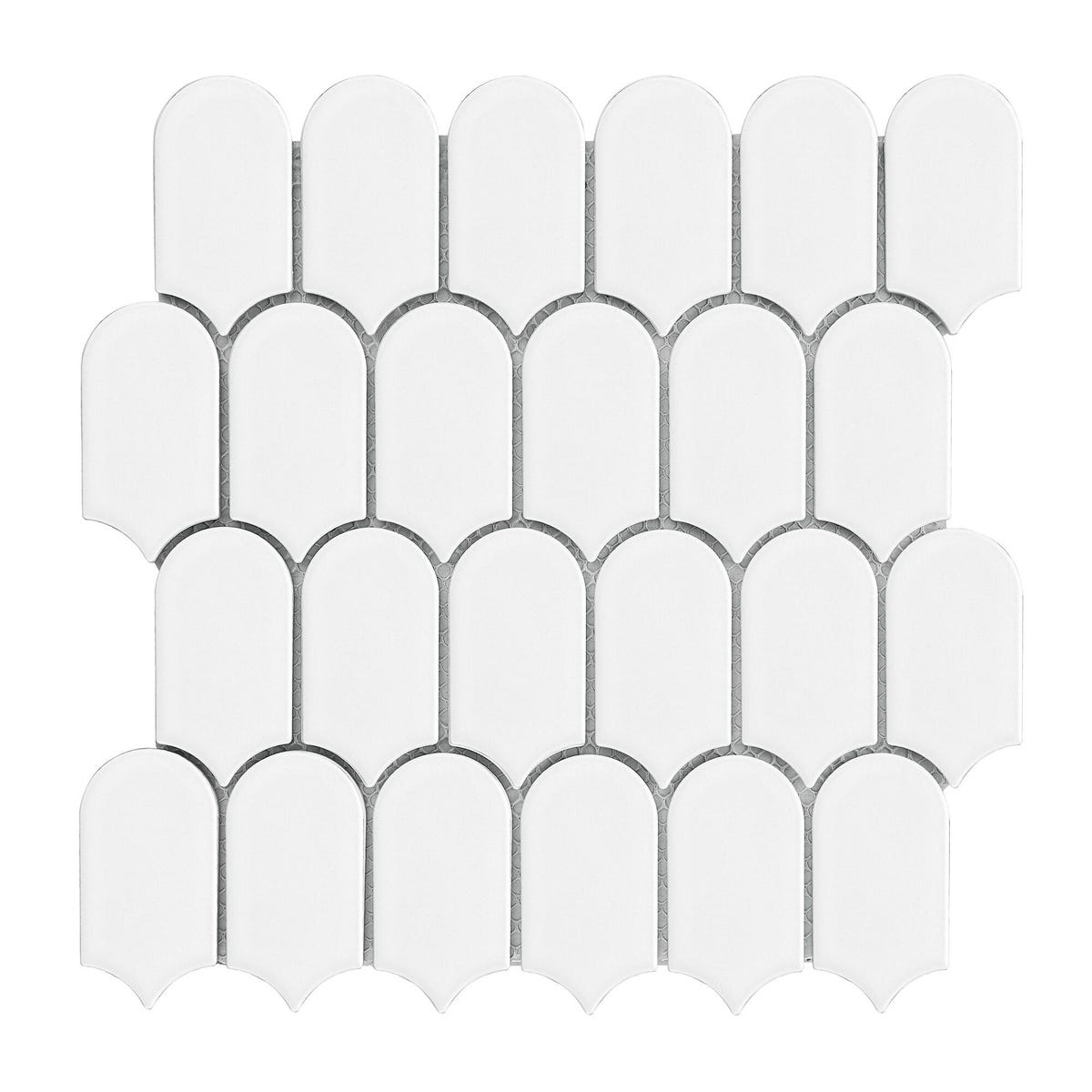 Mozaika Seashell White Mat 30.9 X 30.9 Artens