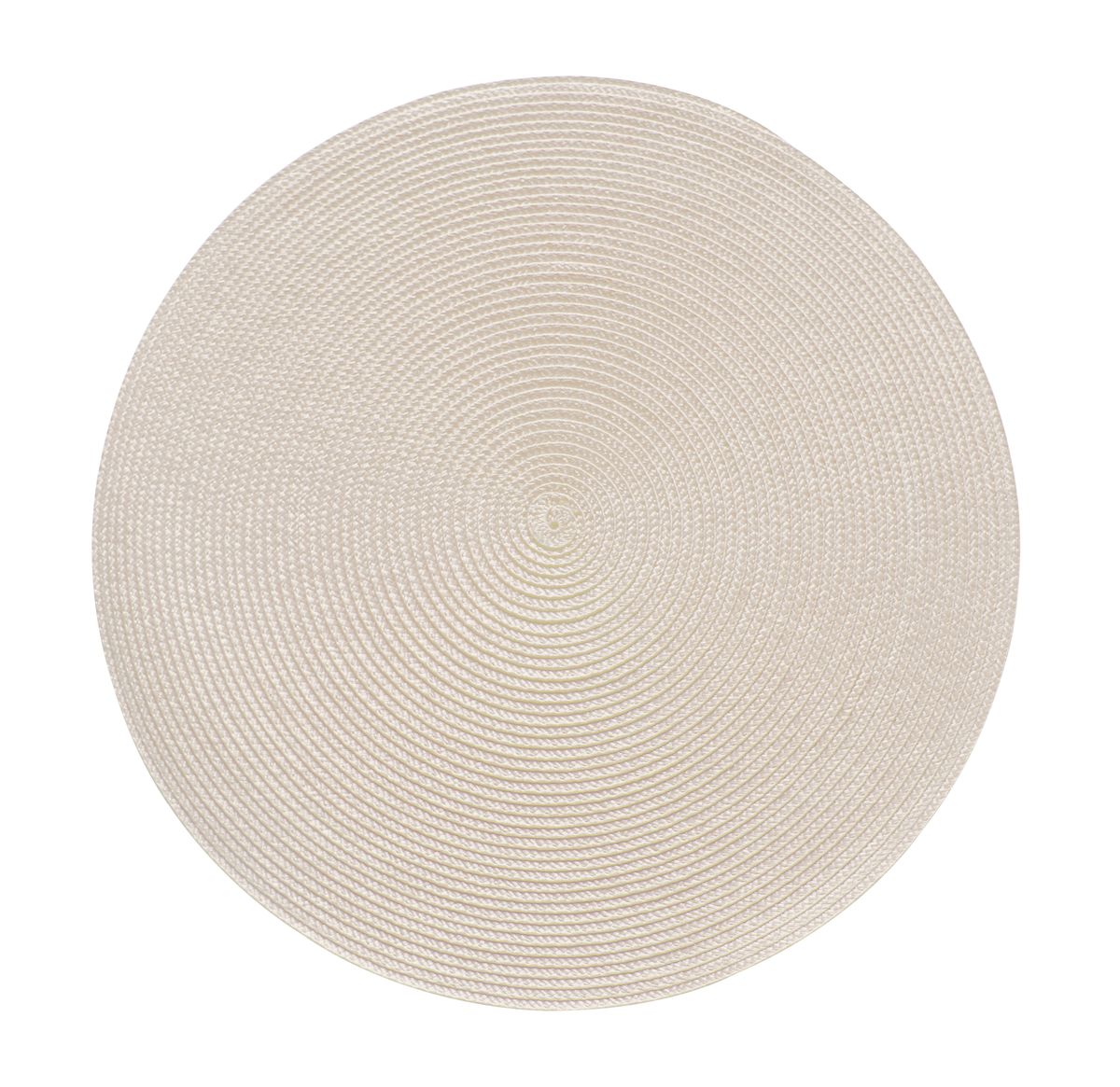 Podkładka na stół Splot okrągła śr. 38 cm beżowa